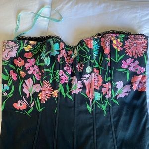 Marciano Floral Corset Top with Bra size M